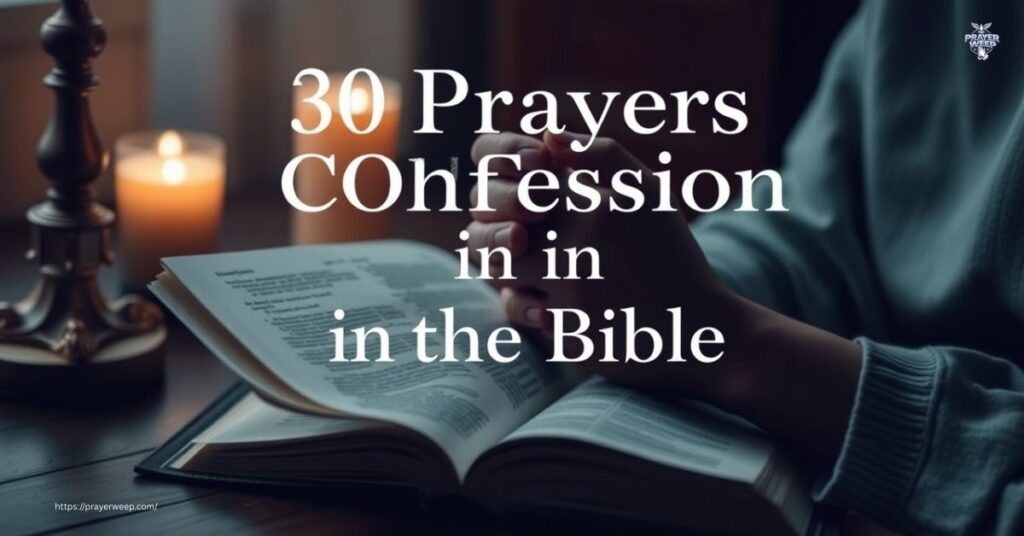 30 Prayers of Confession in the Bible