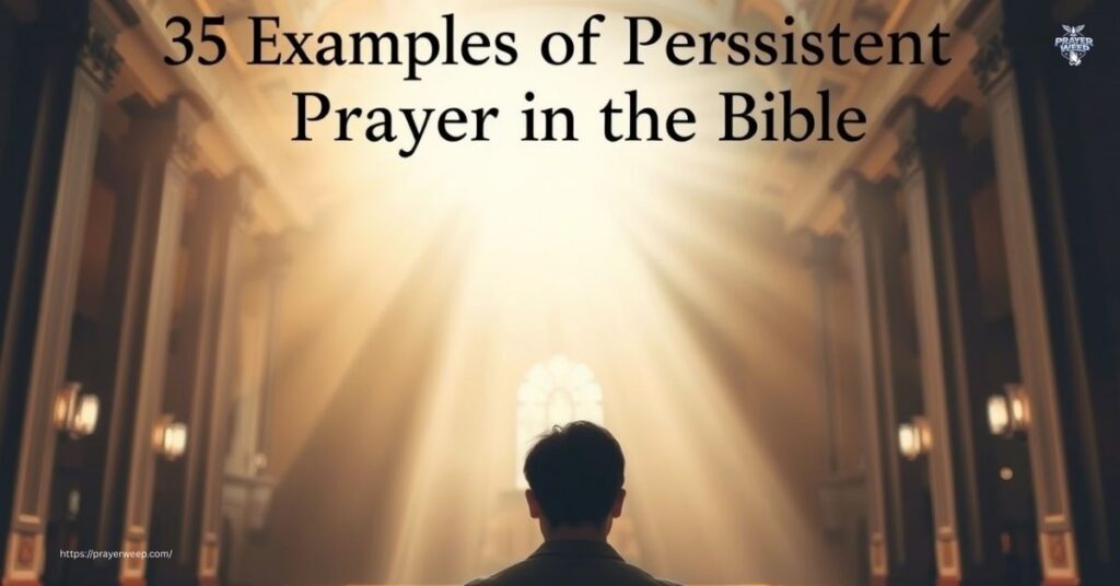 35 Examples of Persistent Prayer in the Bible