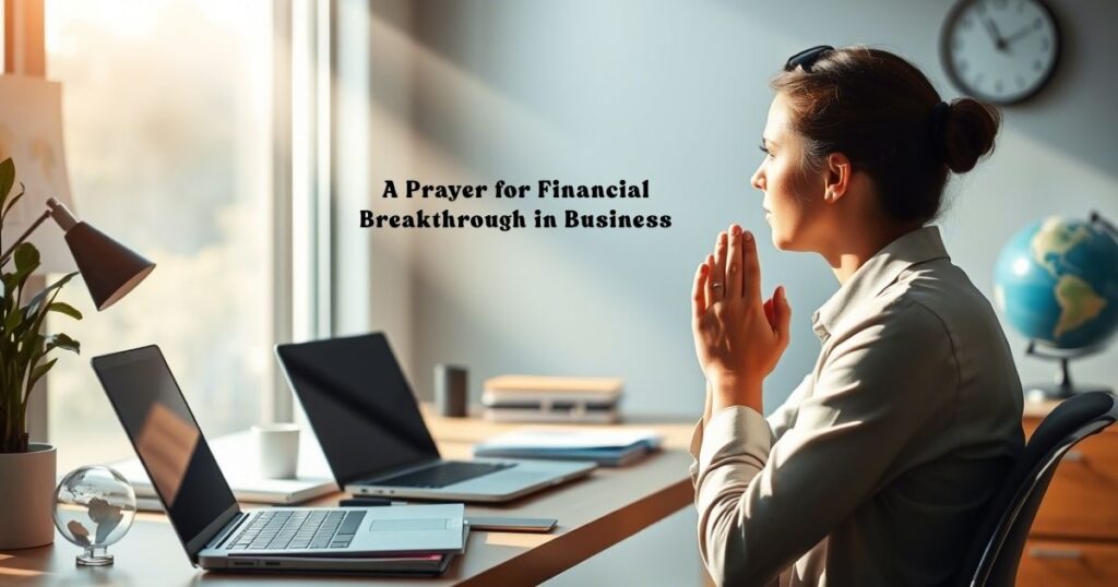 A Prayer for Financial Breakthrough in Business