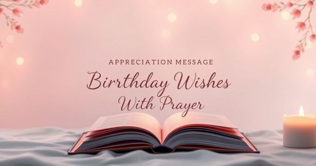 Appreciation Message For Birthday Wishes With Prayer​