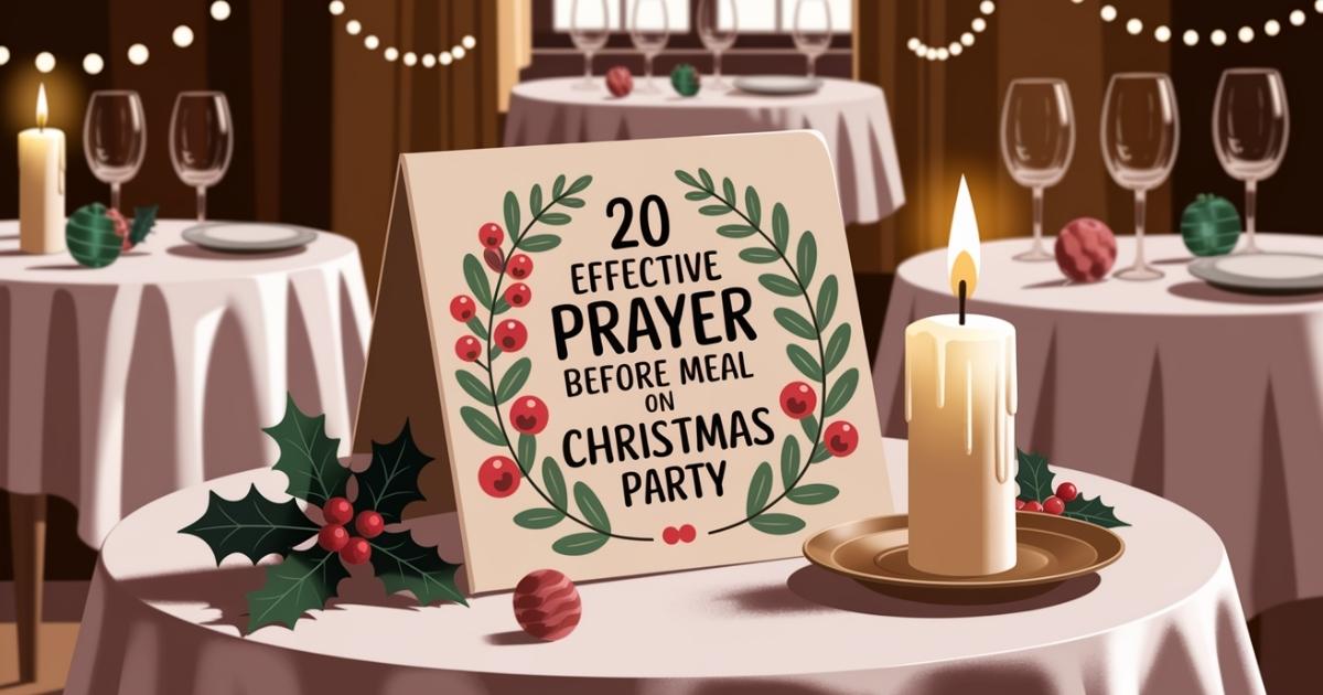 20 Effective Prayer Before Meal on Christmas Party