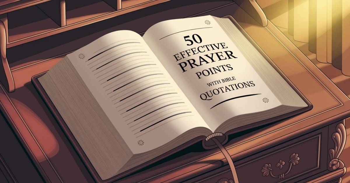 50 Effective Prayer Points With Bible Quotations