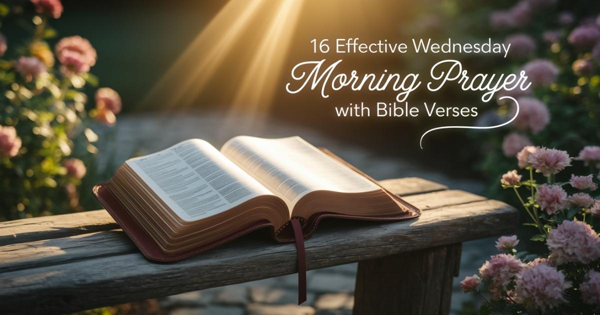 16 Effective Wednesday Morning Prayer With Bible Verses