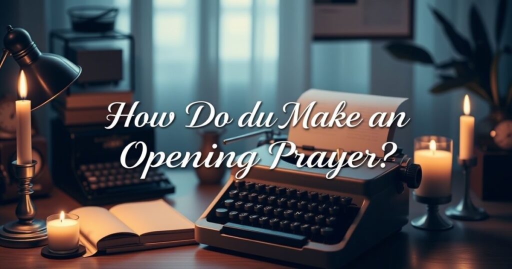 How Do You Make an Opening Prayer?