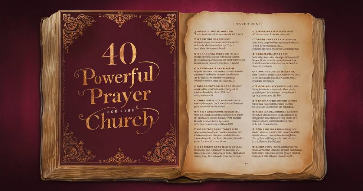Powerful Prayer Points For The Church