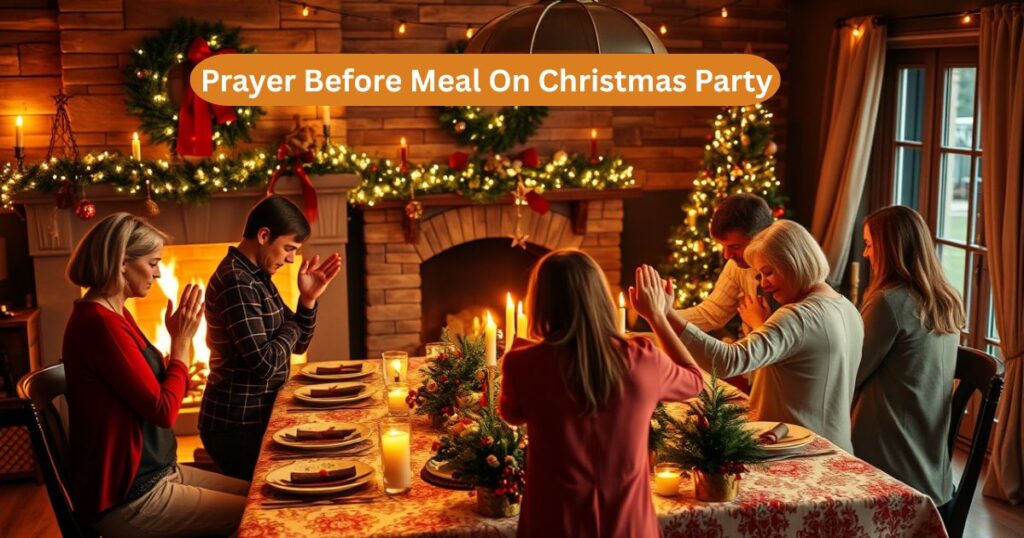 prayer before meal on christmas party