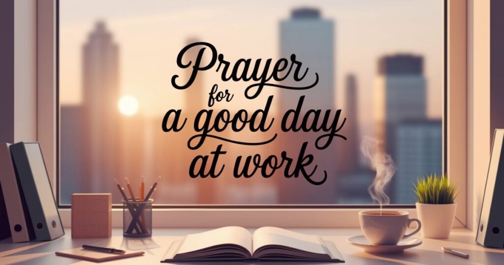 Prayer For A Good Day At Work​