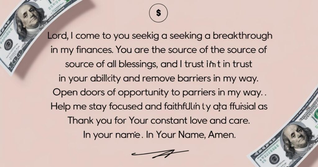 Prayer For Financial Help