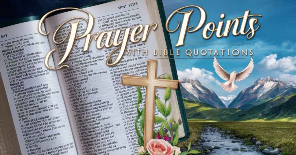 Prayer Points With Bible Quotations