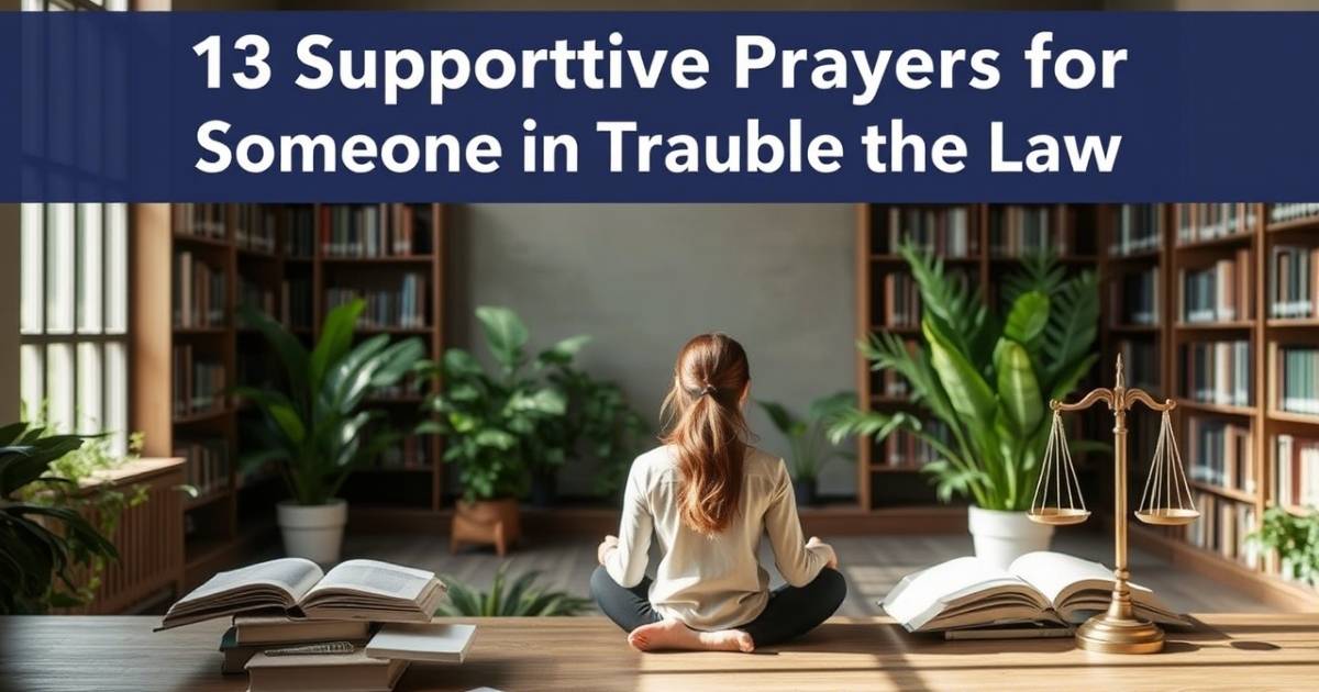 13 Supportive Prayers for Someone in Trouble with the Law