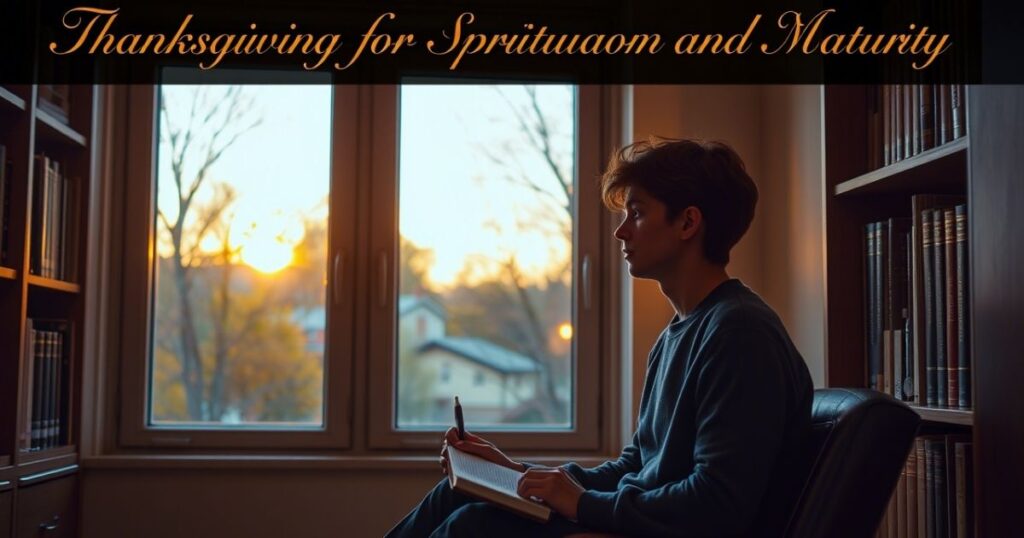 Thanksgiving for Spiritual Growth and Maturity