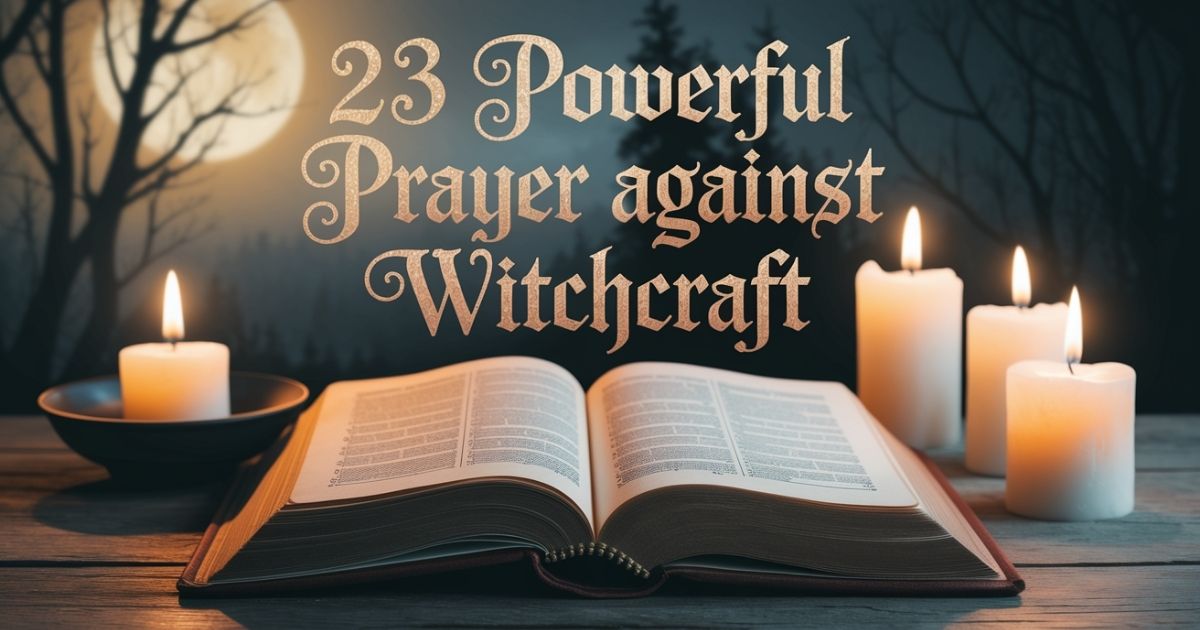 23 Powerful Prayer Against Witchcraft
