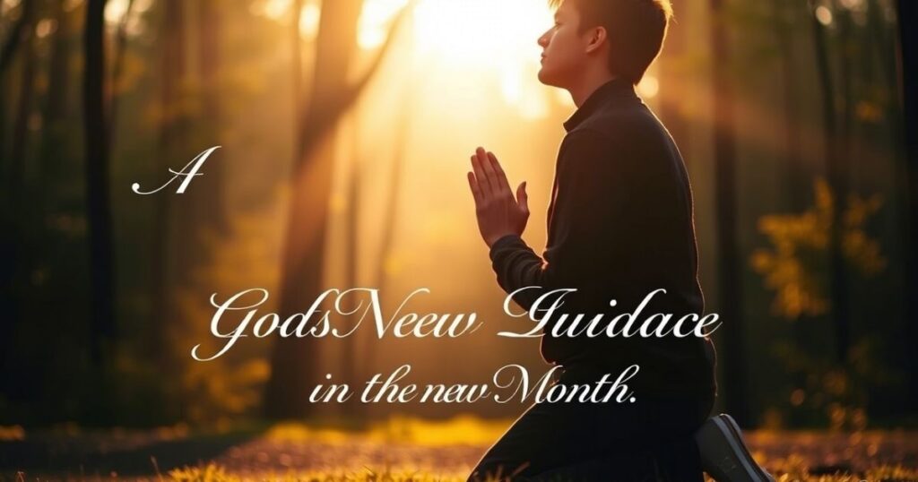 A Prayer for God’s Guidance in the New Month