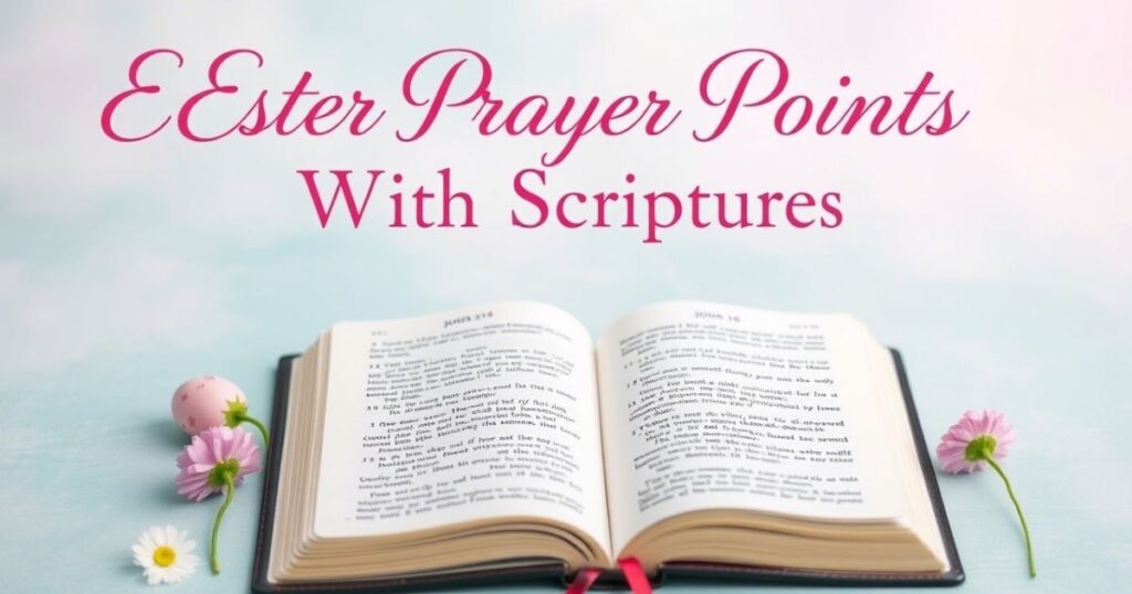 Easter Prayer Points With Scriptures