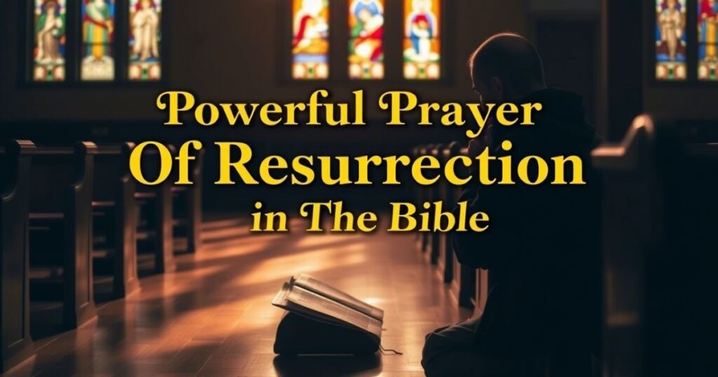 Powerful Prayer Of Resurrection In The Bible