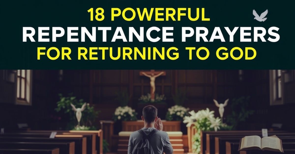 Powerful Repentance Prayer For Returning To God