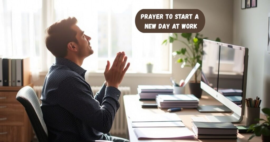 Prayer To Start A New Day At Work