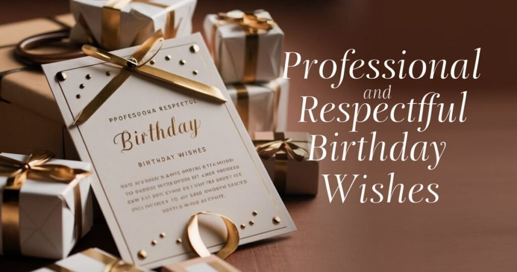 Professional and Respectful Birthday Wishes